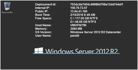 connected with your Virtual Machine